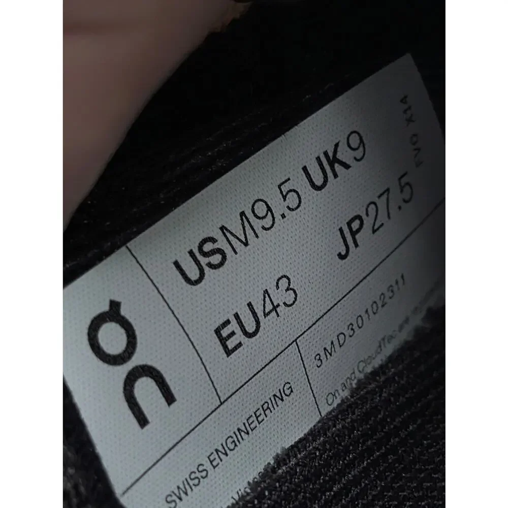 On Running Cloudflow 4 Sneaker Shoes Lace-Up Men's Zest Frost Size US9.5 EU43